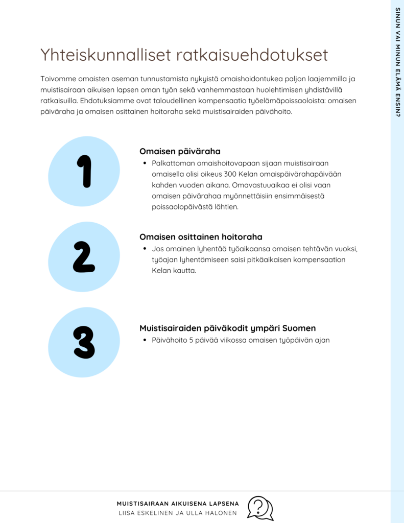 Yhteiskunnalliset ratkaisuehdotukset